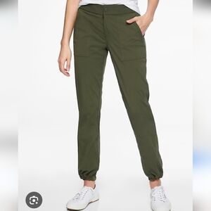 Athleta Dark Green Trakie Jogger Pants 6